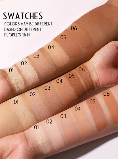 30ml Matte Liquid Foundation Cream – Long-Wear, Oil-Control, Full Coverage Waterproof Concealer for Wheat Tone Makeup