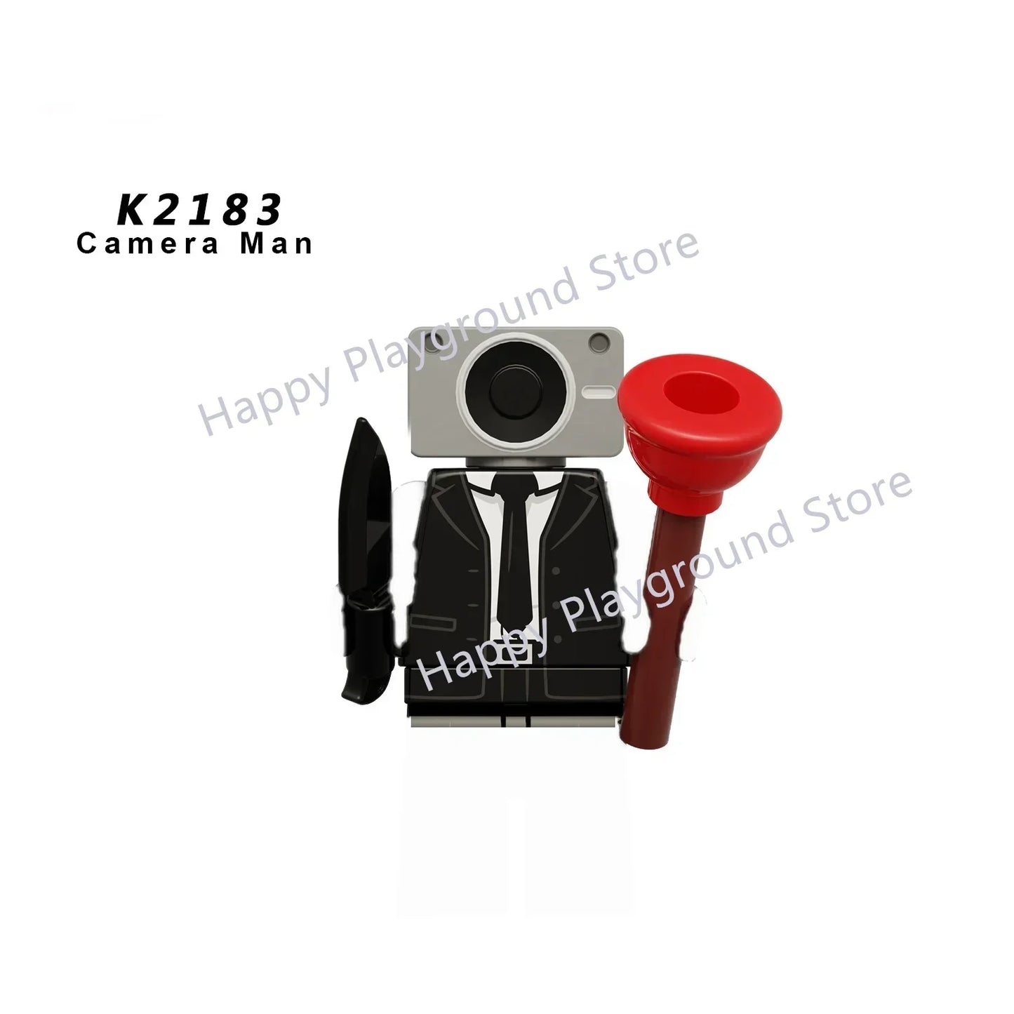 KDL Skibidi Toilet Man Anime Block Figures – TVMan, Titan, Cameraman & Speakerman Model Toy Gift for Kids