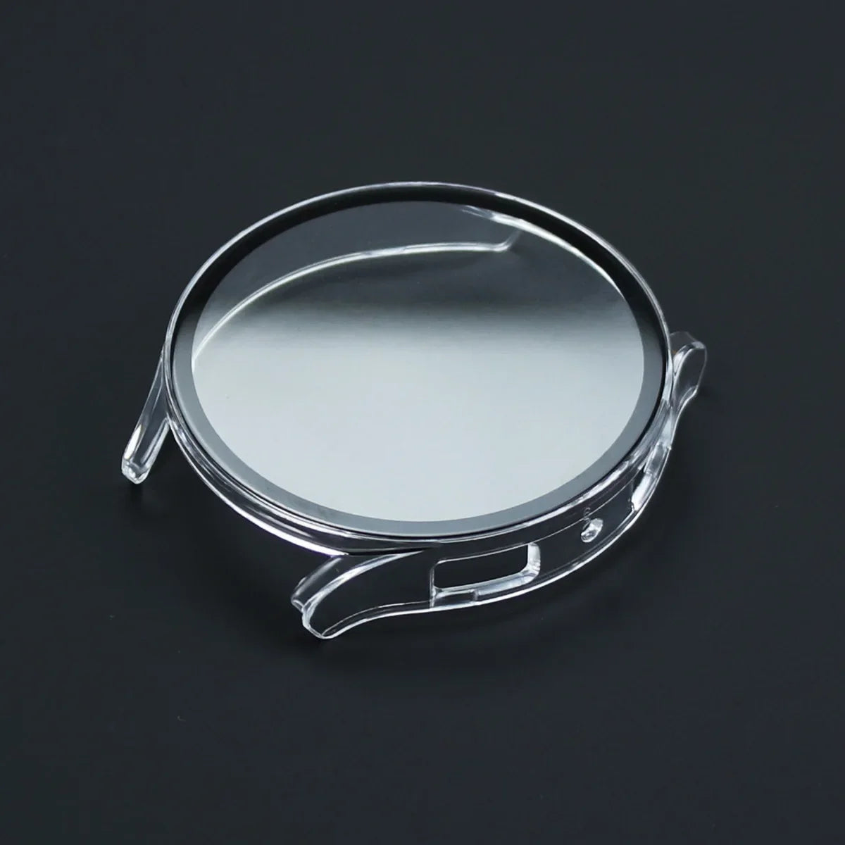 Samsung Galaxy Watch Tempered Glass Case - 40mm/44mm Screen Protector with Hard Protective Bumper for Galaxy Watch 7/6/5/4