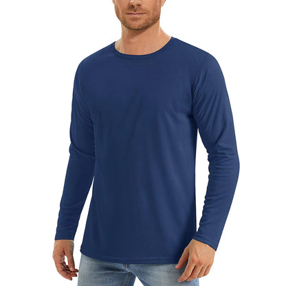 Men's UPF 50+ Sunscreen T-shirt – UV Protection Long Sleeve Quick-Drying Hiking & Fishing Top