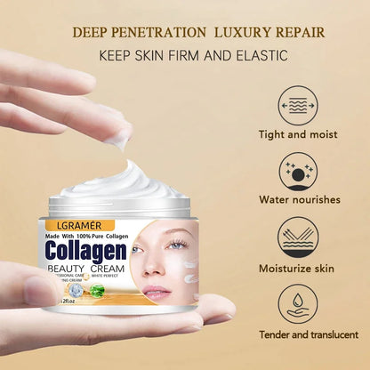 Anti-Wrinkle Eye & Face Cream – Anti-Aging, Lifting, Nourishing Moisturizer with Collagen Boost & Korean Essence