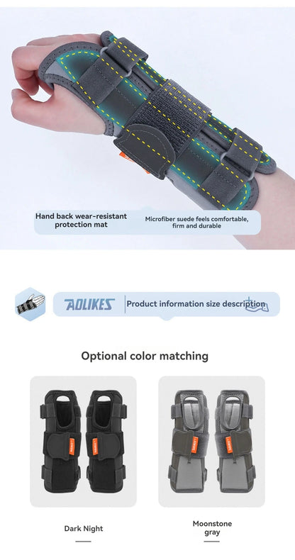 AOLIKES Wrist Brace Splint – Night Support for Carpal Tunnel & Pain Relief