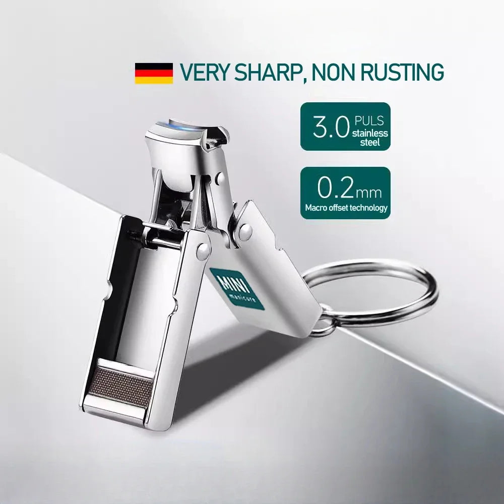 Portable Nail Clippers & Scissors – Collapsible Stainless Steel Fingernail Cutter Manicure Tools