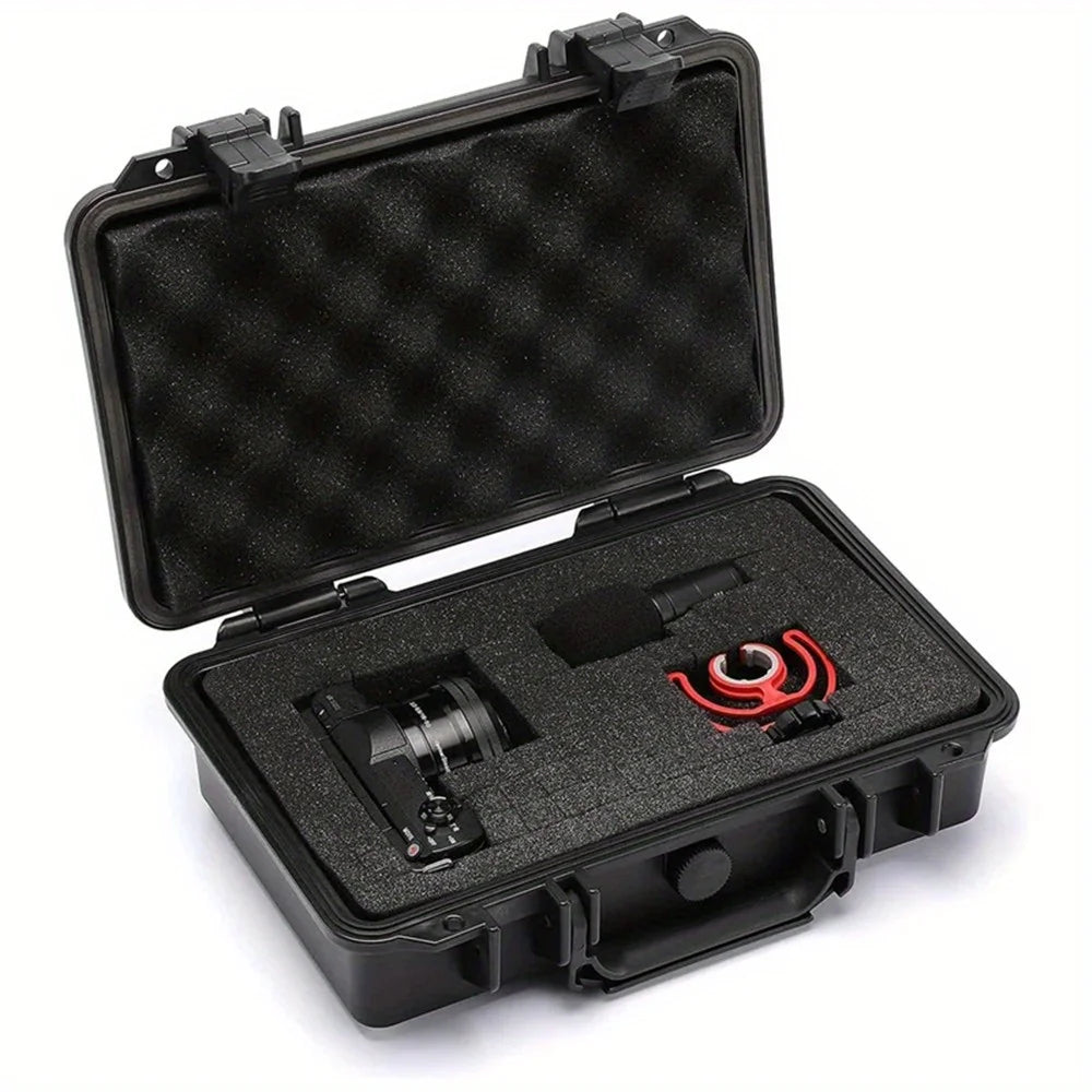 Waterproof Hard Carry Case Toolbox – Pre-Cut Foam Storage Organizer, Impact-Resistant Safety Protector for Hardware