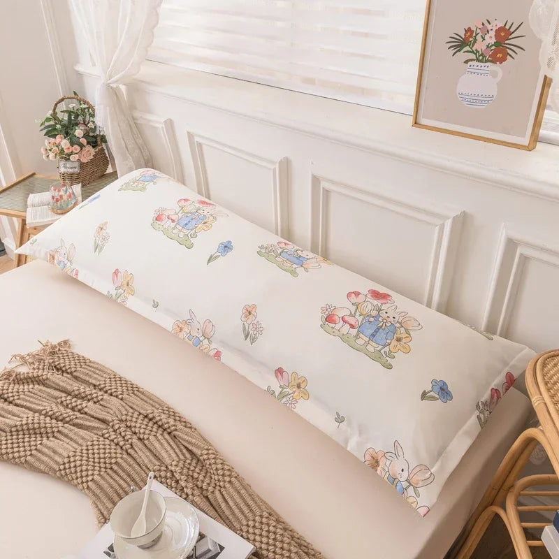 Skin-Friendly Couple Pillowcase – Cozy Polyester Hugging Pillow Cover, Large 120/150/180cm