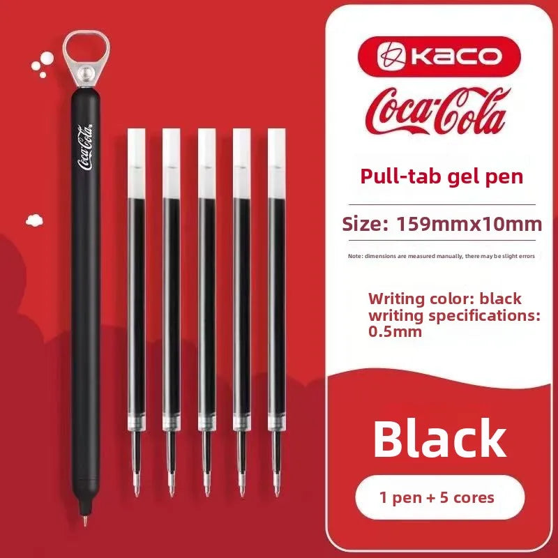 KACO Lingyue Pull-Tab Gel Pens - Multi-Color Quick-Dry Smooth Writing Stationery Collection