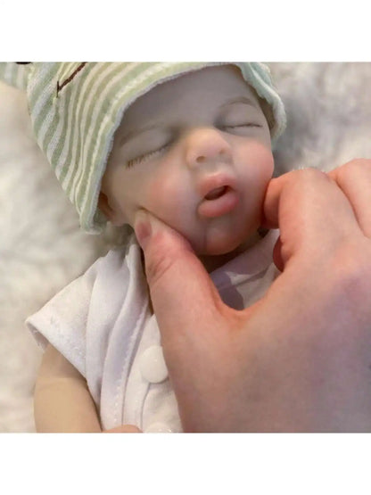 13-Inch Loulou Reborn Baby Doll – Handmade Silicone Newborn Girl or Boy with Soft Touch and Openable Mouth