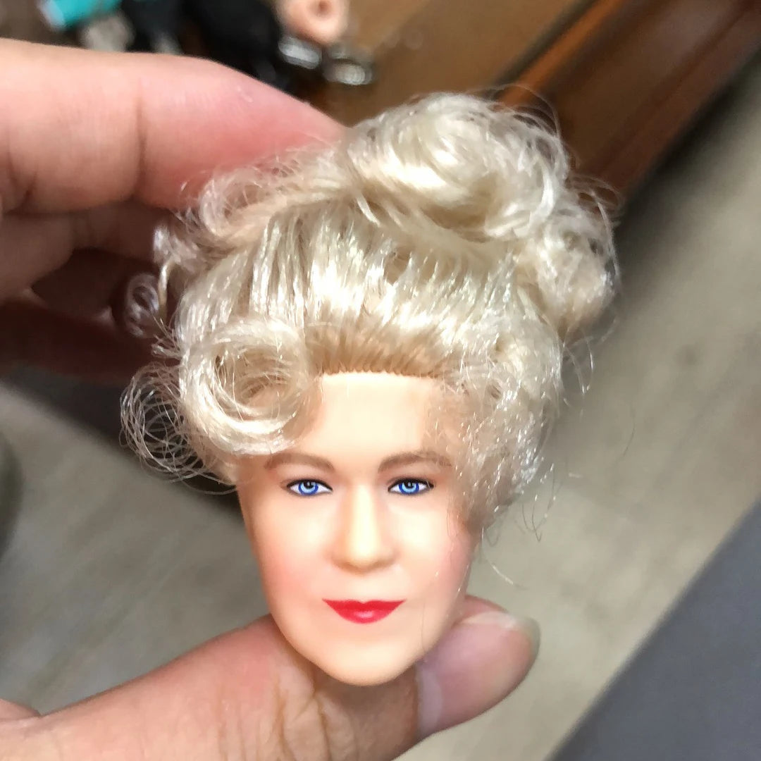 UK Queen Elizabeth II Doll Head – 1/6 Scale Figurine for Doll Body, Commemorative Model Gift