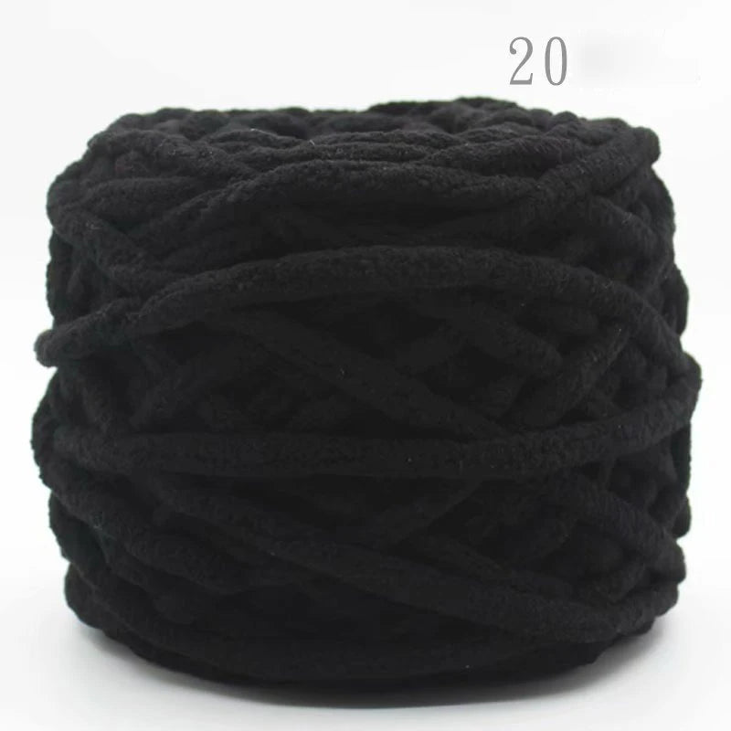 3PCS 300g Soft Chenille Knitting Yarn – Thick Ice Strip Cotton Wool Yarn for DIY Handmade Blankets, Scarves & Craft Projects