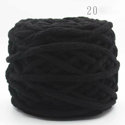 3PCS 300g Soft Chenille Knitting Yarn – Thick Ice Strip Cotton Wool Yarn for DIY Handmade Blankets, Scarves & Craft Projects