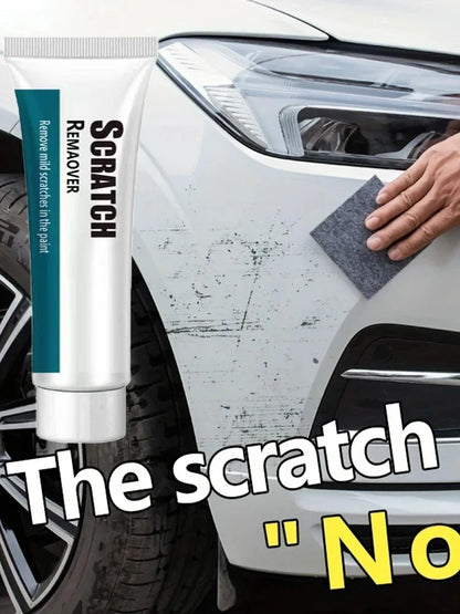 Car Scratch Remover & Paint Care Tool — Auto Swirl Scratch Repair Polishing Compound with Anti-Scratch Wax