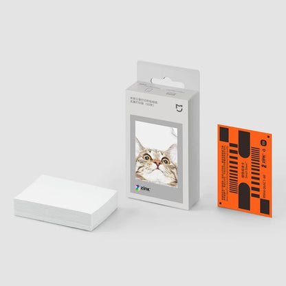 Original Xiaomi ZINK Pocket Printer Paper — 50 Self-Adhesive 3-Inch Sheets for Xiaomi Mini Photo Printer