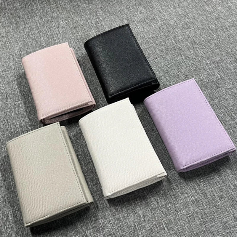 Multi-Functional 2-in-1 Portable Coin Clip & Card Wallet – Colorful Tri-Fold Coin Purse for Travel & Loss Prevention