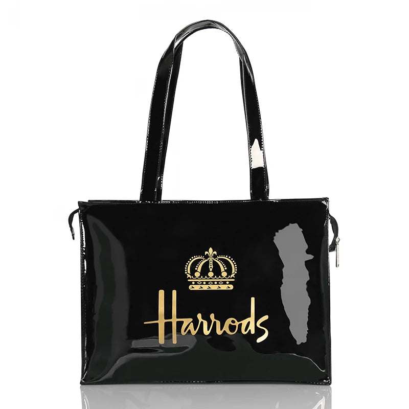 Simple Stylish PVC Reusable Shopping Bag – Luxury Eco-Friendly Waterproof Tote for Summer Beach