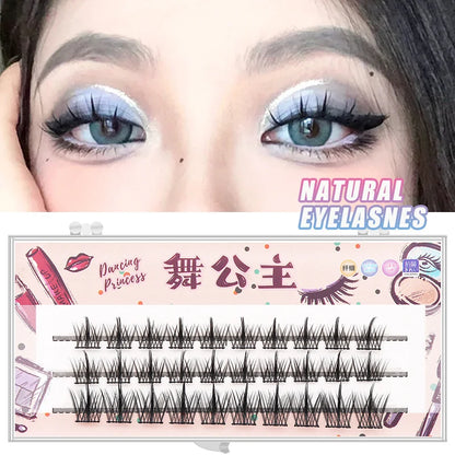 Individual Lash Extensions Kit – DIY Cluster Eyelash Book, False Lashes for Home Makeup
