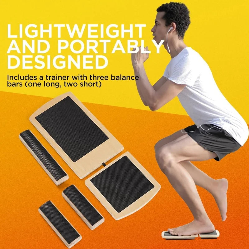 Ankle Balance Board Trainer for Pilates | Foot Strengthener for Balance Training | Stability Exercises for Sprained Ankles & Plantar Fasciitis