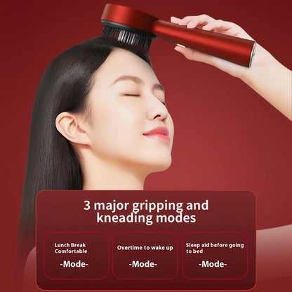 Electric Scalp Massage Comb – Red Light Therapy Hair Growth Brush with Vibration, Anti-Hair Loss & Oil Applicator