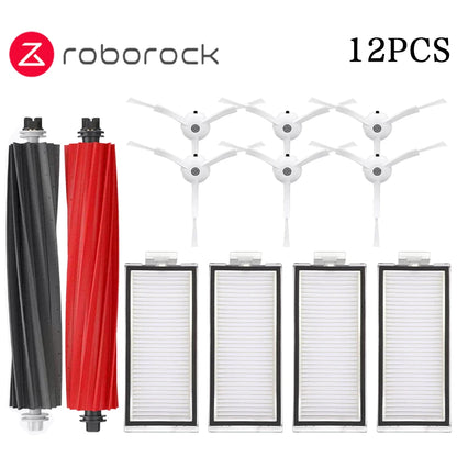 Roborock Q8 Max, Q5 Pro Replacement Parts – Main Brush, Side Brush, HEPA Filter, Mop & Dust Bag Accessories