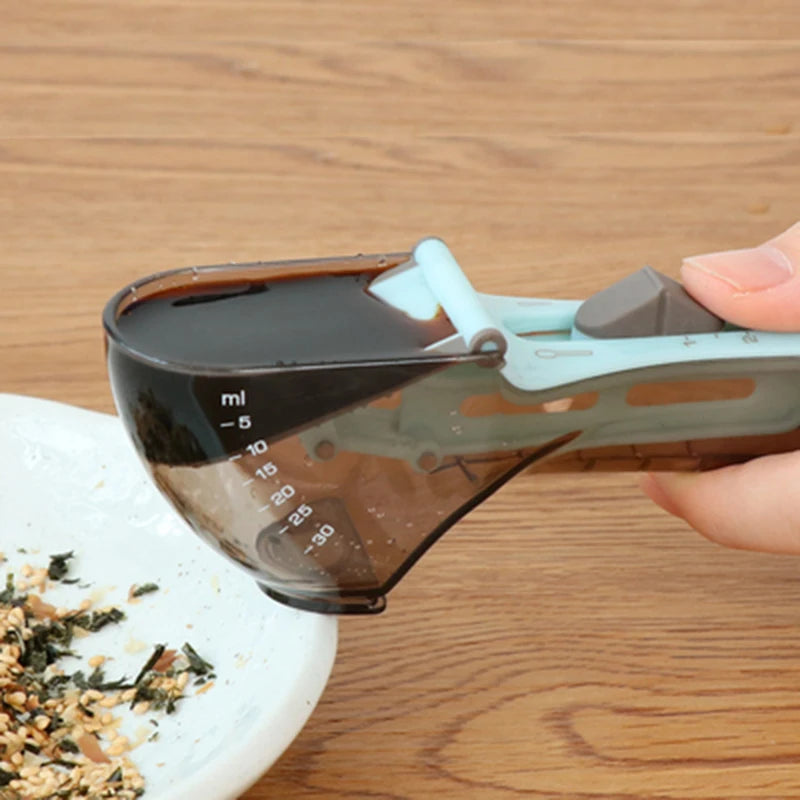 Digital Measuring Spoon - Precision Kitchen Measuring Tool with Cup Attachment for Baking and Cooking - Essential Kitchen Accessory