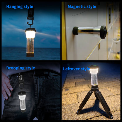 Portable Camping Lantern 3000mAh - Rechargeable Waterproof Outdoor Lighthouse Flashlight for Camping and Hiking
