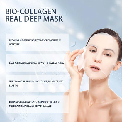 Bio-Collagen Anti-Wrinkle Face Mask – Deep Lifting Mask with Hydrolyzed Collagen, Collagen Reverse Film Peel-Off Mask