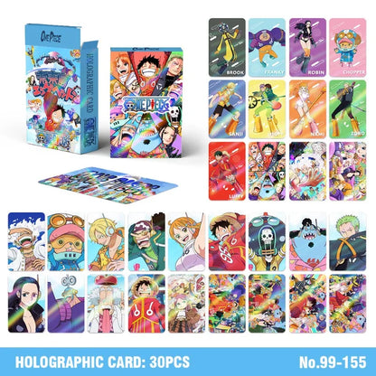 One Piece Anime Holographic Collectible Cards – Luffy, Usopp, Sogeking & Portgas D. Ace Commemorative Trading Cards