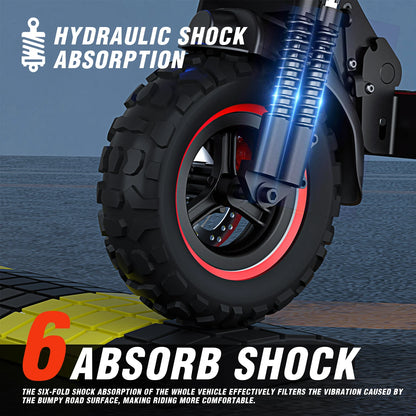 J11MAX Foldable Electric Scooter for Adults — 48V 1200W, 18Ah, 11" Off-Road Tires, Waterproof Smart E-Scooter