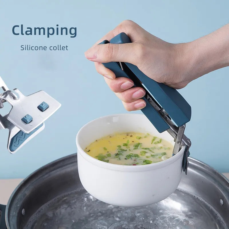 Stainless Steel Bowl Picker Dish Clamp - Non-Slip Anti-Scald Lifting Plate Clip, Kitchen Gadget for Easy Handling