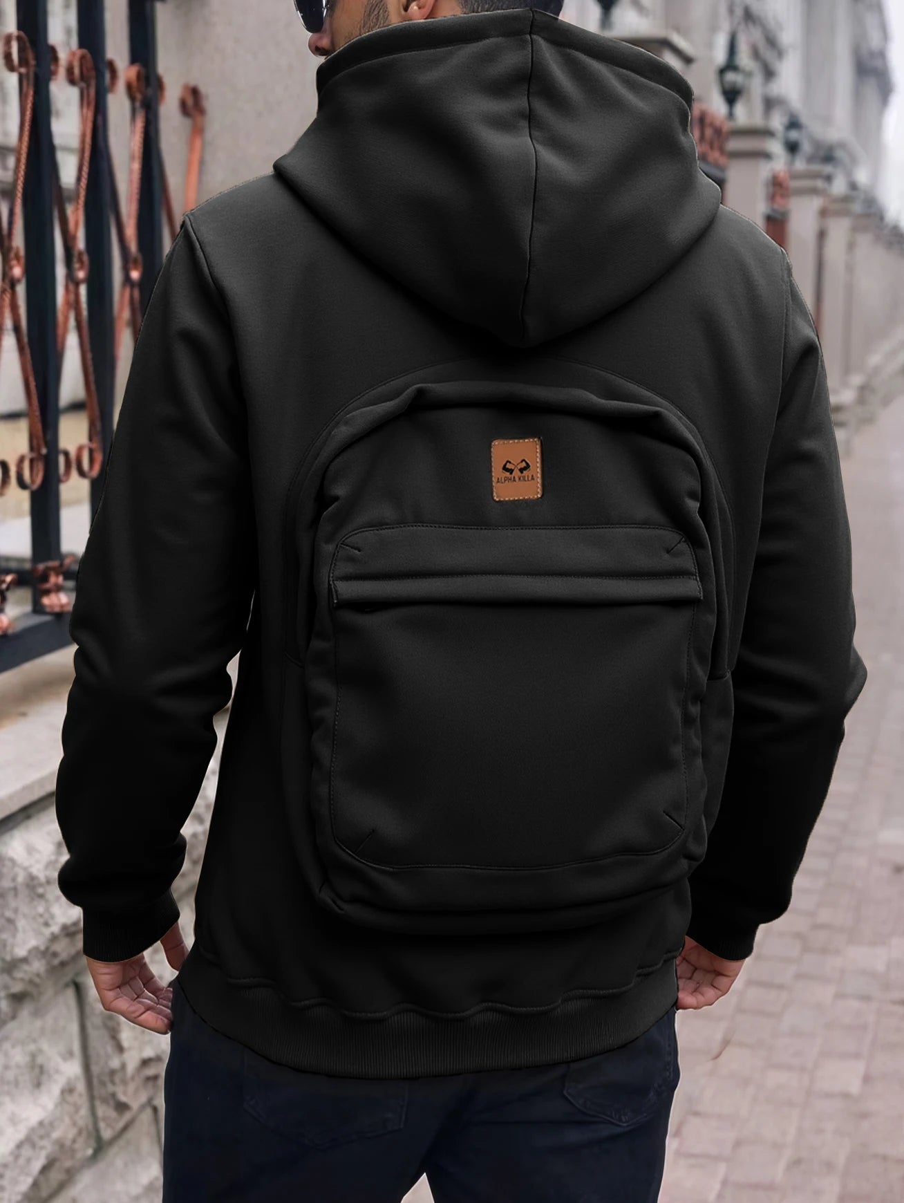 Autumn/Winter Loose Cotton Hoodie – Unisex Casual American Fashion Backpack Style