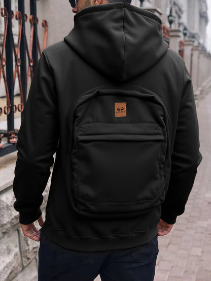 Autumn/Winter Loose Cotton Hoodie – Unisex Casual American Fashion Backpack Style