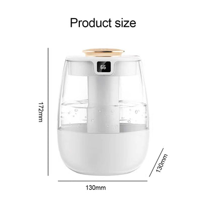1300ML Air Humidifier – Double Spray Port Essential Oil Diffuser with USB & Light for Home and Office