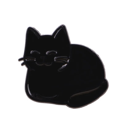 Cute Cat Enamel Pin — Cartoon Animal Lapel Brooch for Backpacks, Cosplay & Kids Gifts