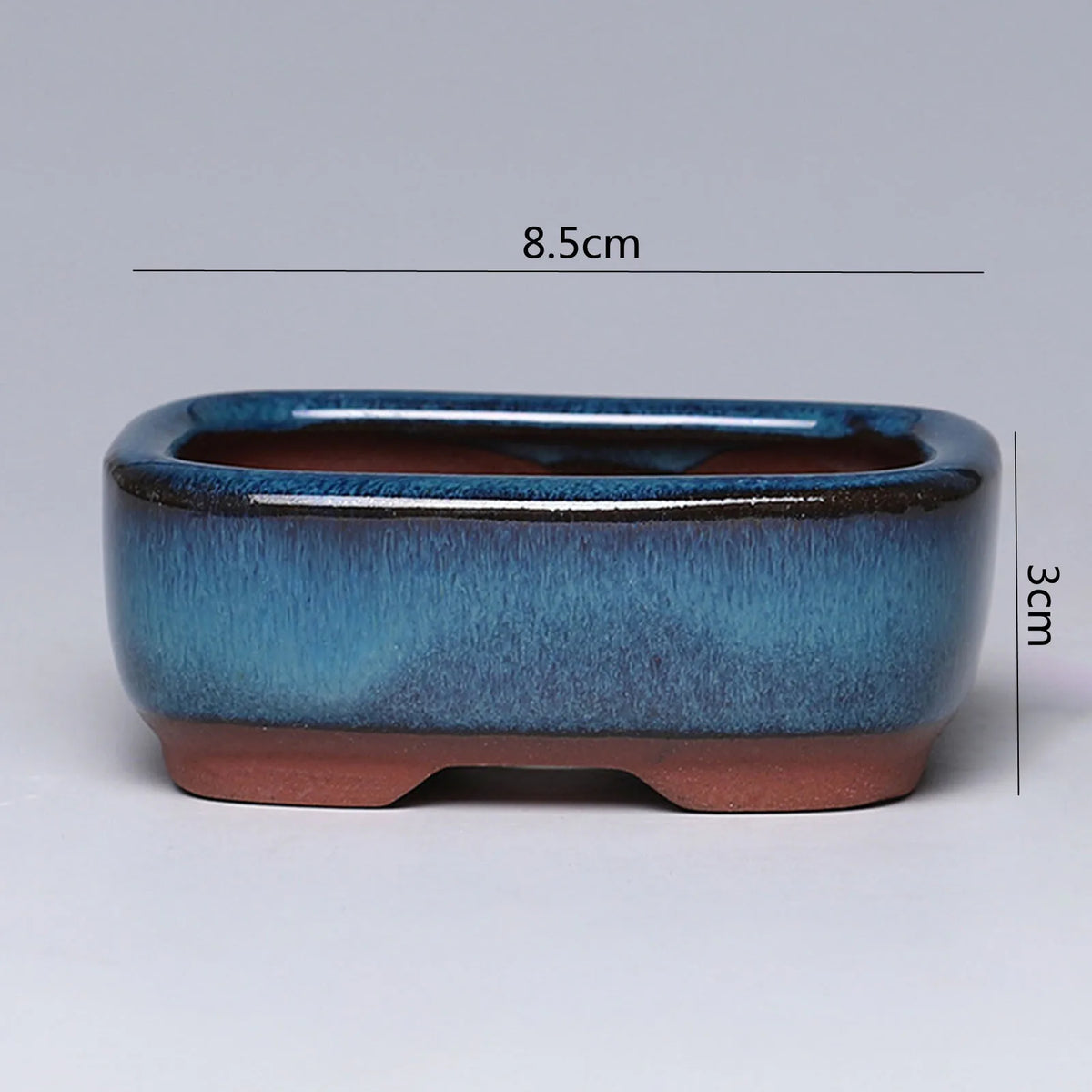 Ceramic Round Plant Pot - Succulent & Orchid Planter with Drainage Holes for Indoor & Outdoor Decor