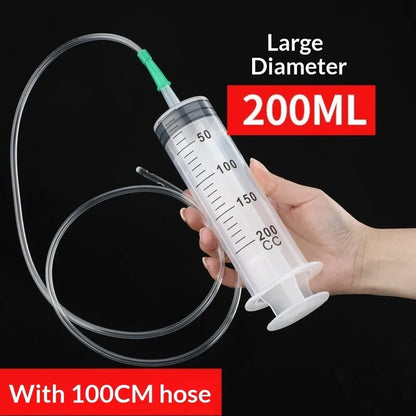 20–550ml Large Capacity Syringe - Durable Oil Extractor & Glue Dispensing Tool for Laboratory Use