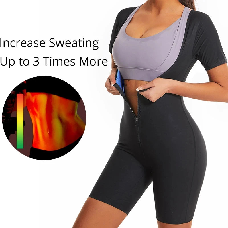 YBFDO Women’s High Compression Bodysuit – Shapewear Sauna Sweat Suit for Belly Slimming & Weight Loss