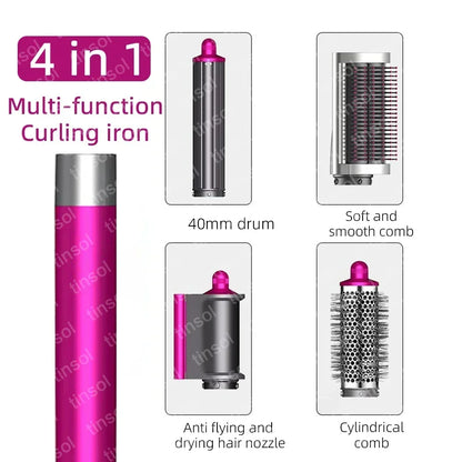 6-in-1 Multi-Function Hair Dryer & Hot Air Comb – Curling Iron & Straightener Styling Kit for Salon-Quality Results at Home