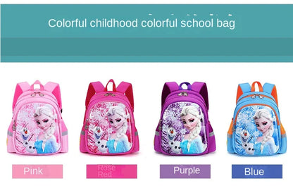 Disney Frozen Elsa Kindergarten Schoolbag - Cartoon Shoulder Bag & Backpack for Boys and Girls, Baby Children Handbag