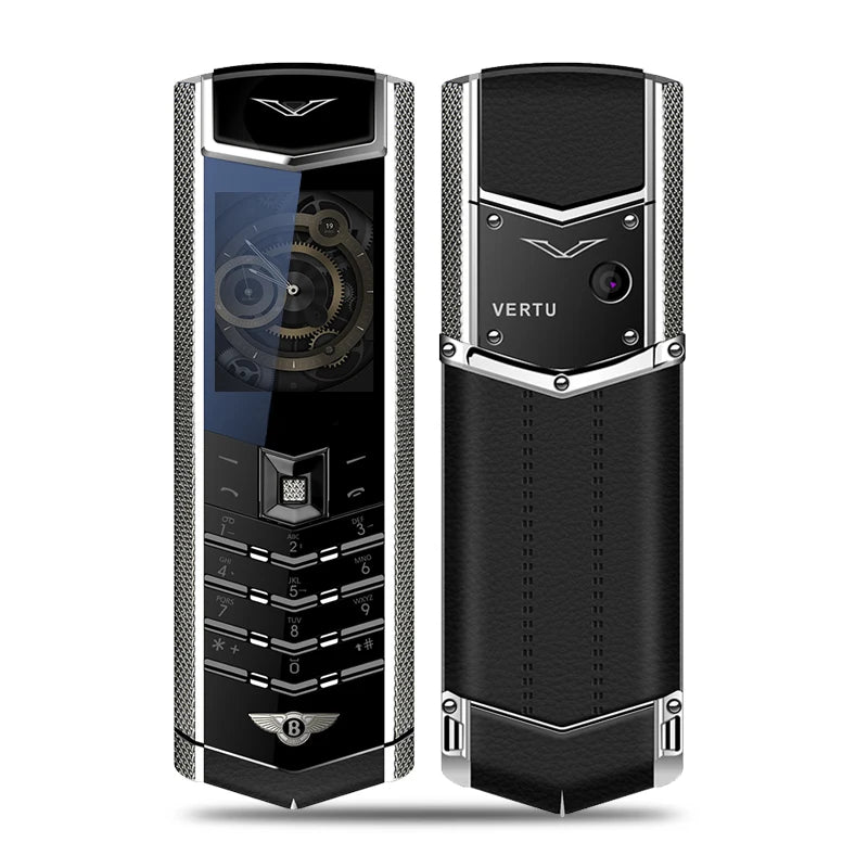 V9 Metal Body Luxury Bar Phone – Dual SIM, Bluetooth Dialer with Russian Keyboard for Seniors