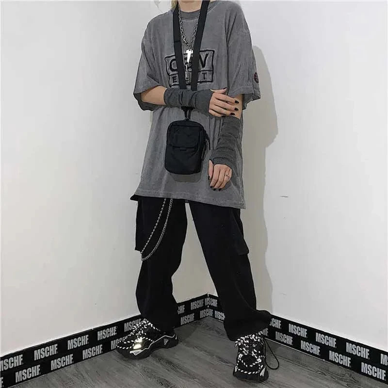 Outdoor Punk Fingerless Gloves – Long Cuff Elbow Arm Warmers, Stretch Hip-Hop Winter Mittens for Men & Women Stylish Streetwear Gloves