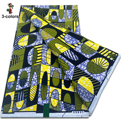 2026 Original African Wax Print Fabric - 100% Cotton Nigerian Ankara Batik Soft Pagne Material