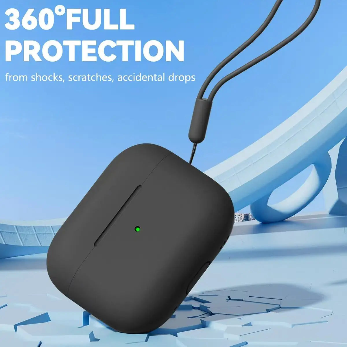 AirPods Pro 2 Silicone Case Cover - Soft Protective Case with Cleaning Kit for Apple AirPods Pro 2nd Generation