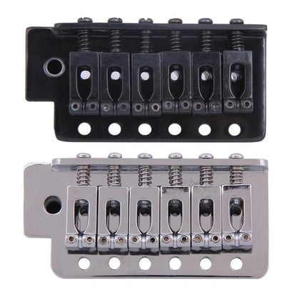 6-String Guitar Bridge Saddle Tailpiece — Tremolo Bridge for Strat SQ ST Electric Guitars, Standard Guitar Accessory