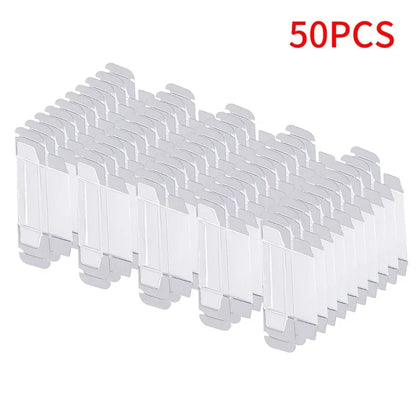 10/20/30/50/100pcs PVC Display Boxes — 1/64 Scale Car Model Toy Transparent Dustproof Exhibition Box for Collection & Gift Packaging