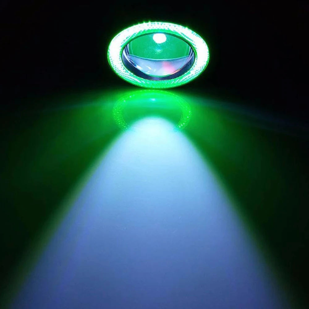 2.5 Inch Angel Eyes Halo Ring - 12V LED Fog Light Headlight Bulb & COB DRL for Car Modification