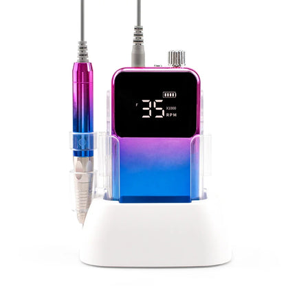 New 85W Electric Nail File – Cordless Professional Brushless Nail Drill Machine with 35000 RPM