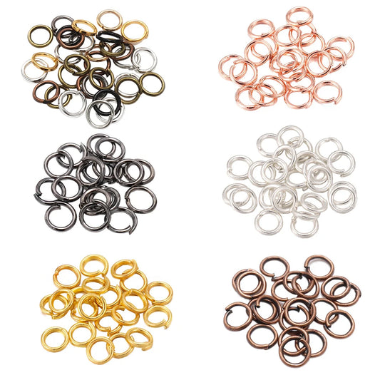 DIY Jewelry Jump Rings - 50-200pcs Split Ring Connectors 3-20mm for Handmade Accessories and Craft Making Supplies