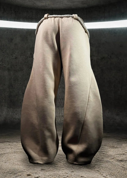 Men's Wide Leg Jogger Pants - Oversized Casual Streetwear with Drawstring