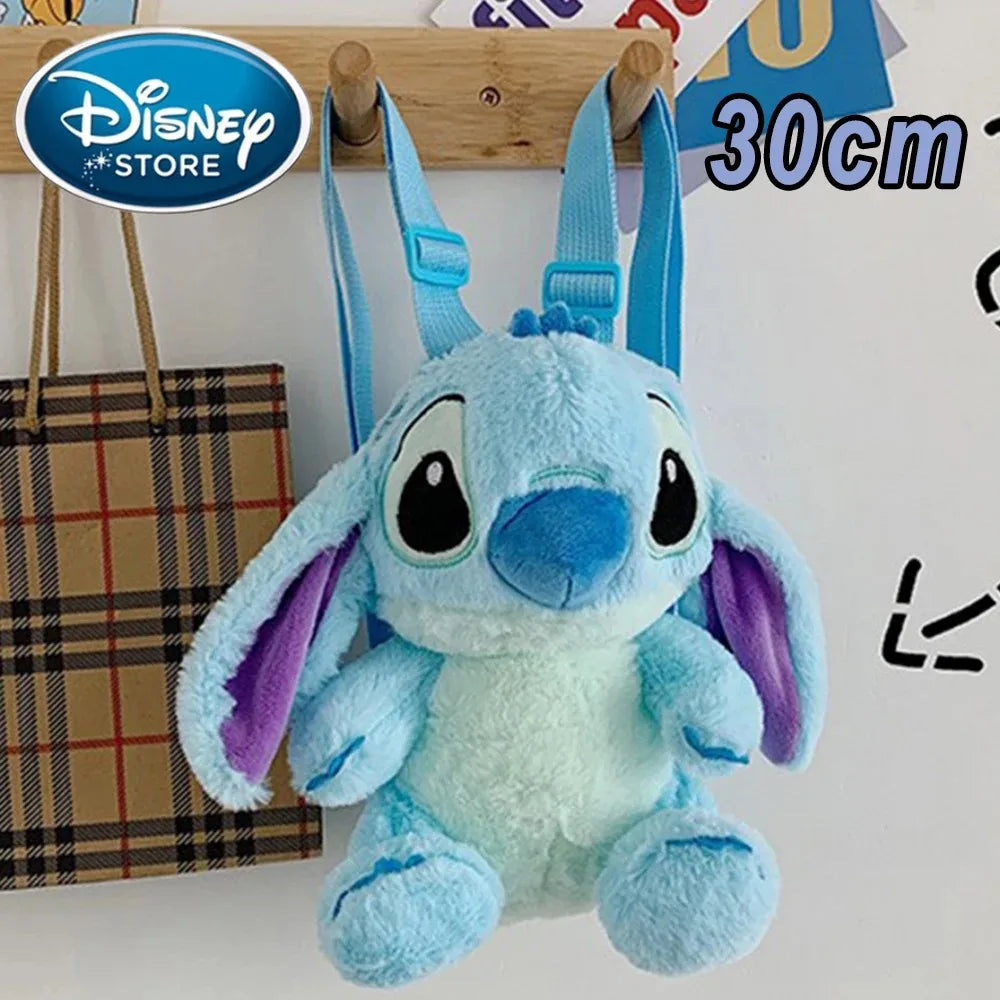 Disney Stitch Plush Backpack – Large-Capacity Cartoon School Bag for Kids & Kindergarten Gift