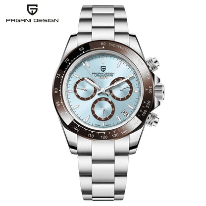 PAGANI DESIGN 2024 Quartz Men's Luxury Business Watch – Chronograph VK63 Waterproof
