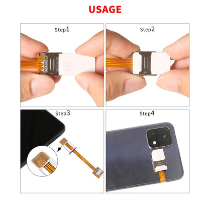 Nano 4FF SIM Card Converter - Nano to Micro 3FF Standard 2FF SIM Adapter